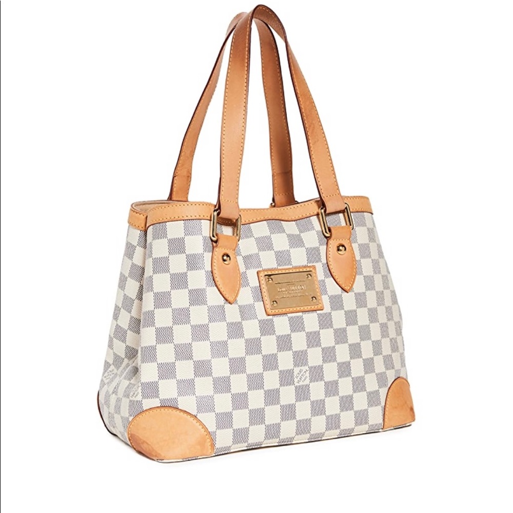 Authentic Louis Vuitton Damier Azur Hampstead bag